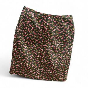 Vintage 70s‎ floral skirt runs like small (s1) 13" flat